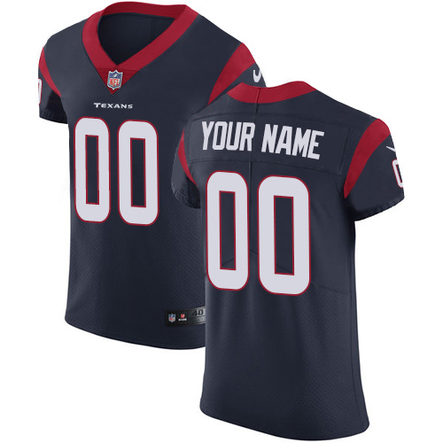 Nike Houston Texans Customized Navy Blue Team Color Stitched Vapor ...