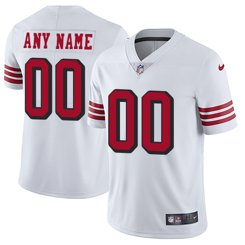 Nike San Francisco 49ers Customized White Rush Stitched Vapor ...